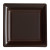 Lot de 8 assiettes plastiques réutilisables carrées chocolat 30,5 cm