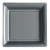 Lot de 8 assiettes plastiques réutilisables carrées gris 30,5 cm Lot de 8 assiettes plastiques réutilisables carrées gris 30,5 cm