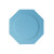 Lot de 8 assiettes à dessert plastiques réutilisables octogonales bleu ciel 16,5 cm Lot de 8 assiettes à dessert plastiques réutilisables octogonales bleu ciel 16,5 cm