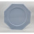 Lot de 8 assiettes plastiques réutilisables octogonales bleu ciel 24 cm