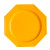 Lot de 8 assiettes plastiques réutilisables octogonales orange 31 cm Lot de 8 assiettes plastiques réutilisables octogonales orange 31 cm