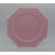 Lot de 8 assiettes plastiques réutilisables octogonales rose pale 31 cm Lot de 8 assiettes plastiques réutilisables octogonales rose pale 31 cm