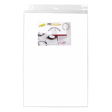 Nappe ronde en spundbond blanche 240 cm