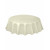 Nappe ronde en plastique ivoire 210 cm Nappe ronde en plastique ivoire 210 cm