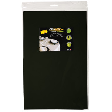 Nappe ronde en spundbond noire 210 cm