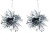 Lot de 2 Suspensions Pompon argent 7 cm Lot de 2 Suspensions Pompon argent 7 cm
