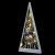 Cône bois naturel à poser 10 mini leds blanches 55 cm Cône bois naturel à poser 10 mini leds blanches 55 cm