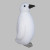 Pingouin blanc polyfoam 22 x 20 x 39 cm Pingouin blanc polyfoam 22 x 20 x 39 cm