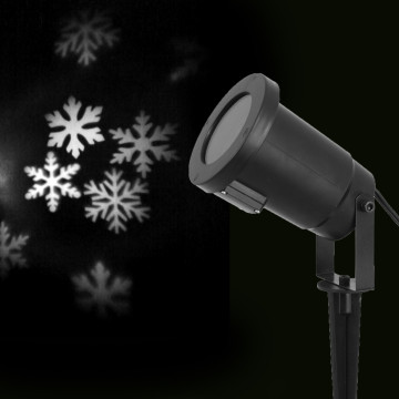 Projecteur led flocons blancs 9 x 38 cm