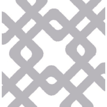 Lot de 20 serviettes intissé Entrelacs argent 25 x 25 cm