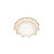 Bol transparent décor doré 16x16X4,5 cm Bol transparent décor doré 16x16X4,5 cm