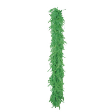 Boa en plumes vert