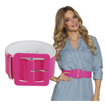 Ceinture rose fluo 115 x 5,5 cm