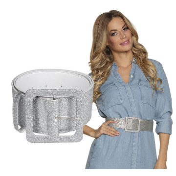 Ceinture argent 120 x 5,5 cm