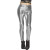Leggings argent métallisé strech taille M