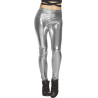 Leggings argent métallisé strech taille M