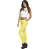 Leggings opaque jaune fluo  strech taille M