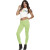 Leggings opaque vert fluo  strech taille M