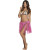 Jupe hawaienne raphia rose 40 cm