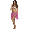 Jupe hawaienne raphia rose 40 cm