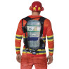 Tee-shirt photoréaliste pompier homme
