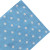 Lot de 20 serviettes jetables bleues pois blancs en papier 33 x 33 cm
