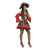 Déguisement pirate sexy rouge femme Déguisement pirate sexy rouge femme