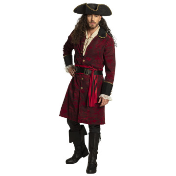 Déguisement Pirate rouge Typhoon Homme