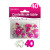 Confettis de table 40 ans Hologramme Rose argent