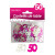 Confettis de table 50 ans Hologramme Rose argent