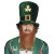 Chapeau Leprechaun avec barbe St Patrick