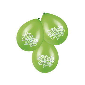 Lot de 6 ballons st Patrick D 25 cm