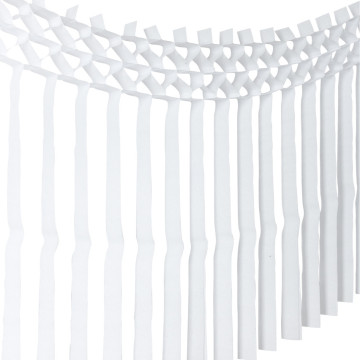 Guirlande franges blanches 3m x 70 cm
