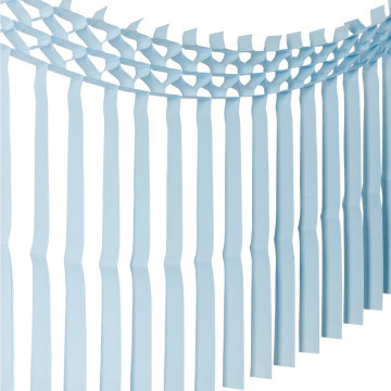 Guirlande franges bleues 3m x 70 cm
