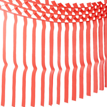 Guirlande franges corail 3m x 70 cm