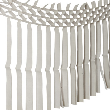 Guirlande franges grises 3m x 70 cm