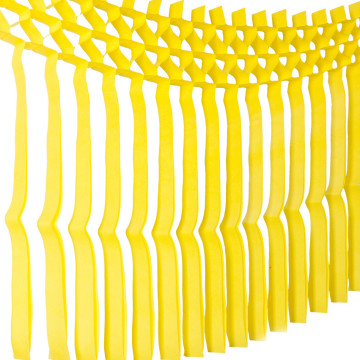 Guirlande franges jaunes 3m x 70 cm