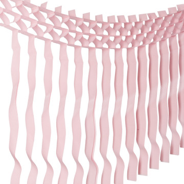 Guirlande franges roses 3m x 70 cm