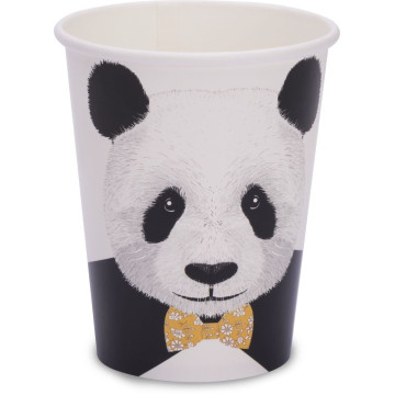 Lot de 8 gobelets Panda Trop mignon 25 cl