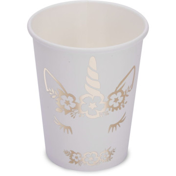 Lot de 8 gobelets Jolie Licorne 25 cl
