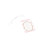 Lot de 10 étiquettes Baby rose/blanc pailleté champagne 6 x 4 cm Lot de 10 étiquettes Baby rose/blanc pailleté champagne 6 x 4 cm