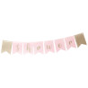 Guirlande baby shower rose 3,5 m