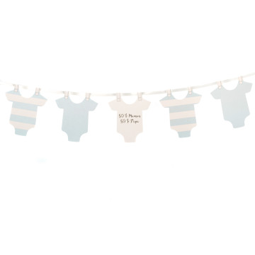 Guirlande Body bébé ciel 1,90 m