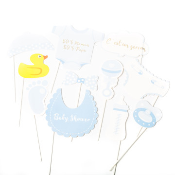 Photobooth Baby shower garçon 11 pièces