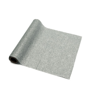 Chemin de table étincelant argent 30 cm x 3 m