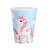 Lot de 6 gobelets Licorne 250 ml