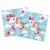 Lot de 20 serviettes jetables Licorne 33 x 33 cm