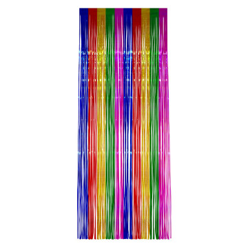 Rideau photobooth métallisé multicolore 2 x 1 m