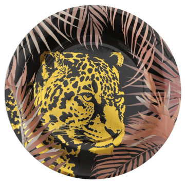 Lot de 10 assiettes Jungle 22,5 cm