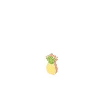 Ananas en bois 11 cm